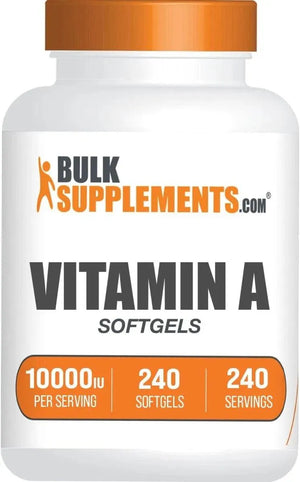 BULK SUPPLEMENTS - Bulk Supplements Vitamin A 10000 IU 240 Capsulas Blandas - The Red Vitamin MX - Suplementos Alimenticios - {{ shop.shopifyCountryName }}