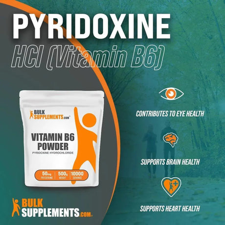 BULK SUPPLEMENTS - Bulk Supplements Vitamin B6 Powder 500Gr. - The Red Vitamin MX - Suplementos Alimenticios - {{ shop.shopifyCountryName }}
