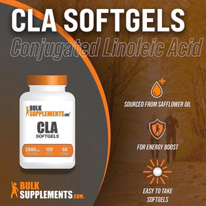 BULK SUPPLEMENTS - BULKSUPPLEMENTS Conjugated Linoleic Acid Softgels CLA 1000Mg. 120 Capsulas Blandas - The Red Vitamin MX - Suplementos Alimenticios - {{ shop.shopifyCountryName }}