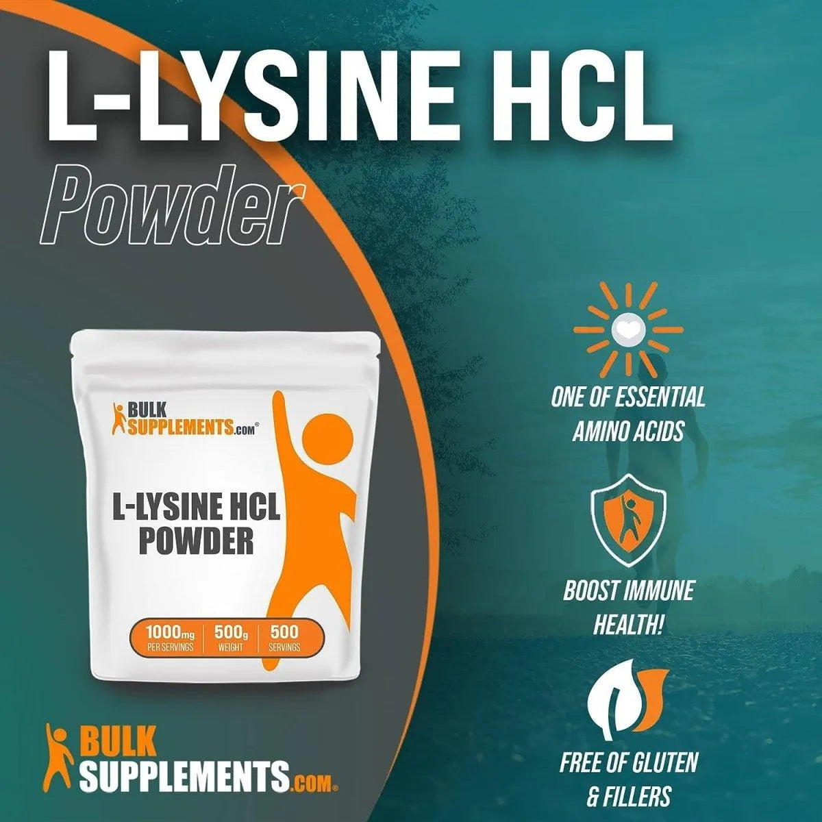 BULK SUPPLEMENTS - BULKSUPPLEMENTS L-Lysine Powder 1000Mg. 500 Servicios 500Gr. - The Red Vitamin MX - Suplementos Alimenticios - {{ shop.shopifyCountryName }}