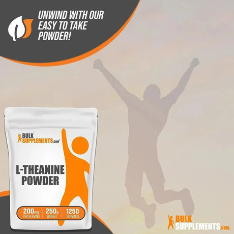 BULK SUPPLEMENTS - Bulksupplements L-Theanine Powder 1250 Servicios 250Gr. - The Red Vitamin MX - Suplementos Alimenticios - {{ shop.shopifyCountryName }}