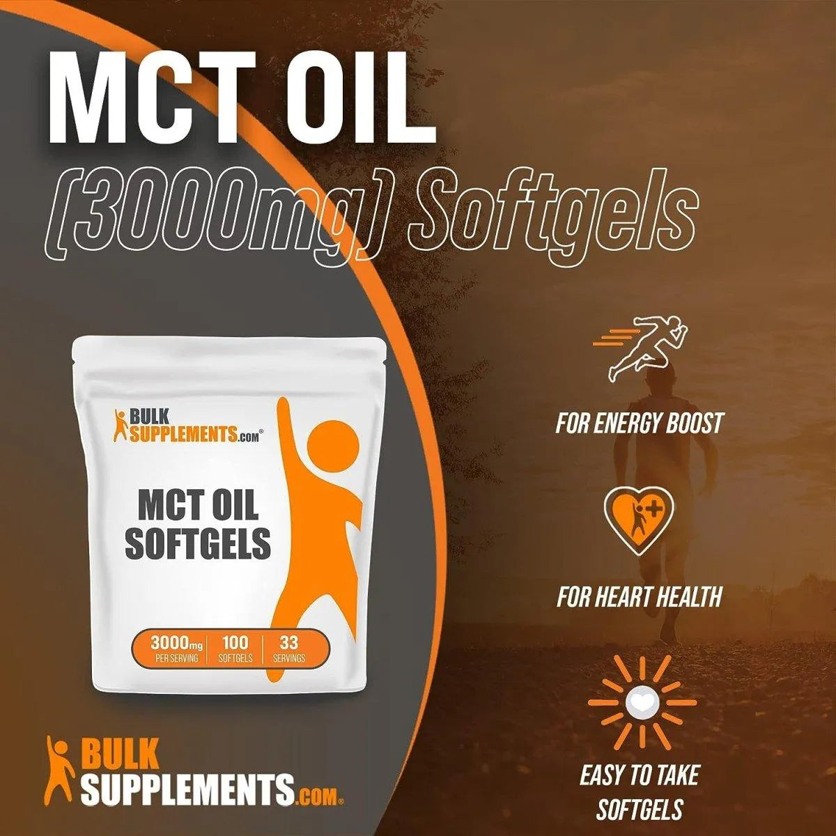 BULK SUPPLEMENTS - BULKSUPPLEMENTS MCT Oil 3000Mg. 100 Capsulas Blandas - The Red Vitamin MX - Suplementos Alimenticios - {{ shop.shopifyCountryName }}