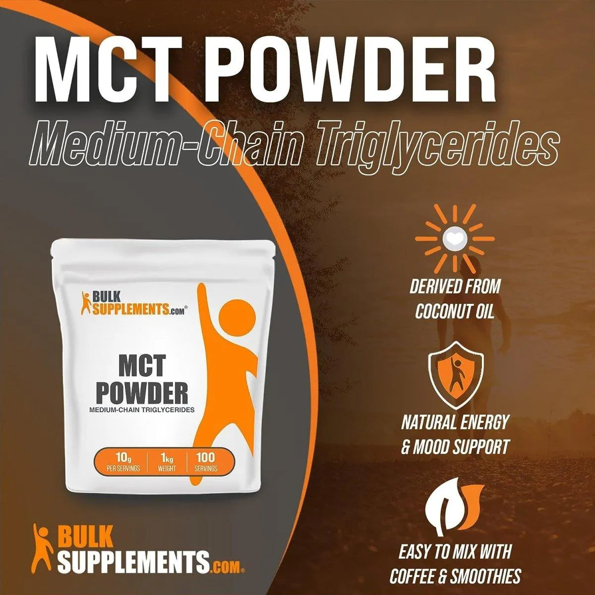 BULK SUPPLEMENTS - BULKSUPPLEMENTS MCT Powder 100 Servicios 1Kg. - The Red Vitamin MX - Suplementos Alimenticios - {{ shop.shopifyCountryName }}