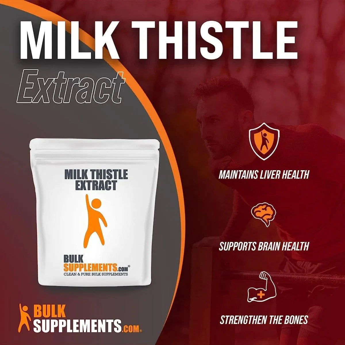 BULK SUPPLEMENTS - BULKSUPPLEMENTS Milk Thistle Extract Powder 100Gr. - The Red Vitamin MX - Suplementos Alimenticios - {{ shop.shopifyCountryName }}