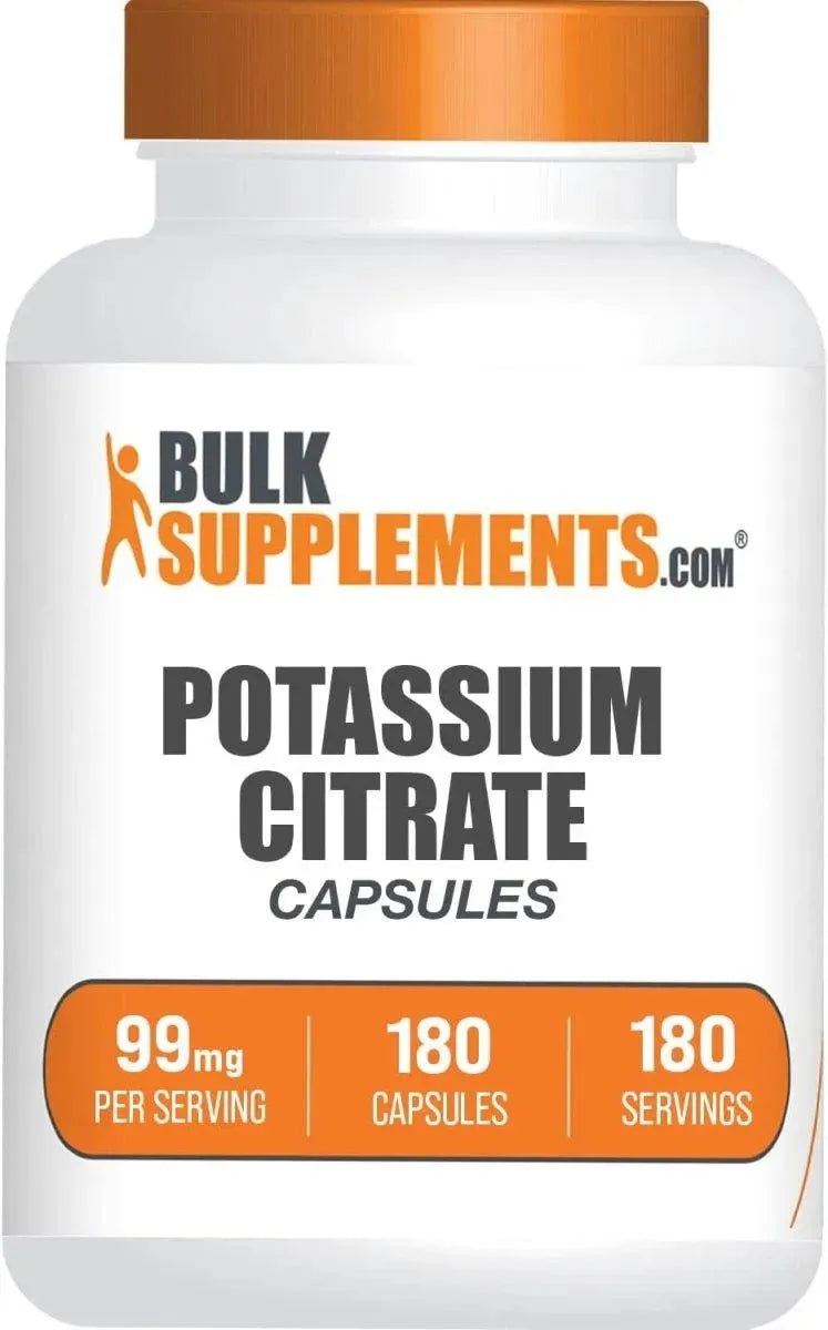 BULK SUPPLEMENTS - BulkSupplements Potassium Citrate 99Mg. 180 Capsulas - The Red Vitamin MX - Suplementos Alimenticios - {{ shop.shopifyCountryName }}