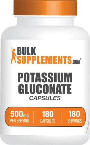 BULK SUPPLEMENTS - BulkSupplements Potassium Gluconate 500Mg. 180 Capsulas - The Red Vitamin MX - Suplementos Alimenticios - {{ shop.shopifyCountryName }}