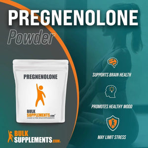 BULK SUPPLEMENTS - BULKSUPPLEMENTS Pregnenolone Powder 1250 Servicios 25Gr. - The Red Vitamin MX - Suplementos Alimenticios - {{ shop.shopifyCountryName }}