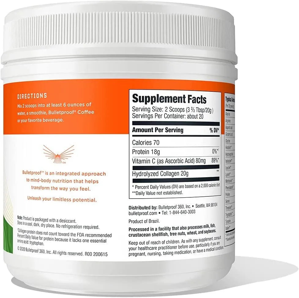 BULLETPROOF - Bulletproof Collagen Protein 14.3Oz. - The Red Vitamin MX - Suplementos Alimenticios - {{ shop.shopifyCountryName }}