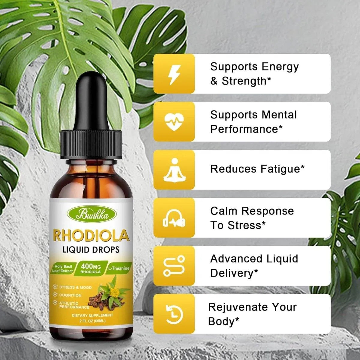 BUNKKA - Bunkka Rhodiola Rosea Liquid Drops 120Ml. - The Red Vitamin MX - Suplementos Alimenticios - {{ shop.shopifyCountryName }}