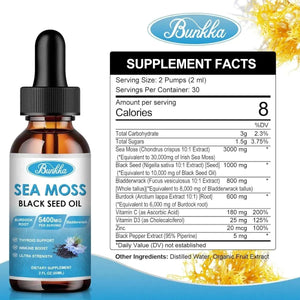 BUNKKA - Bunkka Sea Moss Oil 3000Mg. 60Ml. - The Red Vitamin MX - Suplementos Alimenticios - {{ shop.shopifyCountryName }}