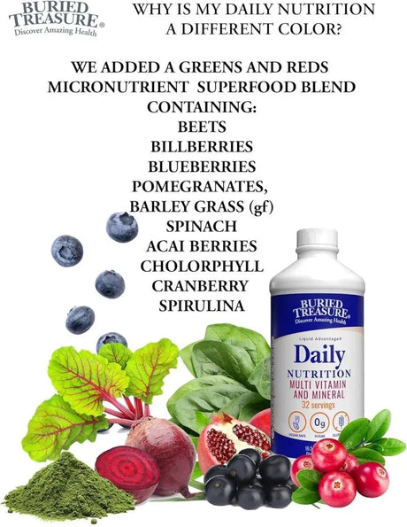 BURIED TREASURE - Buried Treasure Daily Nutrition 496Ml. - The Red Vitamin MX - Suplementos Alimenticios - {{ shop.shopifyCountryName }}