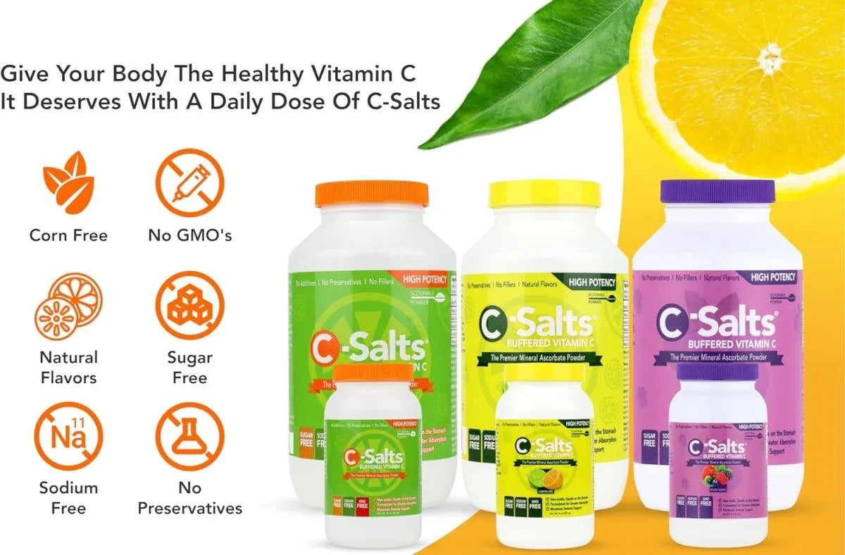 C-SALTS - Buffered Vitamin C Powder 227Gr. - The Red Vitamin MX - Suplementos Alimenticios - {{ shop.shopifyCountryName }}