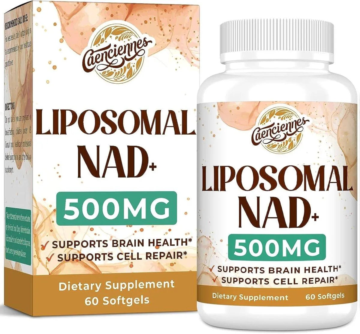 CAENCIENNES - Caenciennes Liposomal NAD+ 500Mg. 60 Capsulas Blandas - The Red Vitamin MX - Suplementos Alimenticios - {{ shop.shopifyCountryName }}