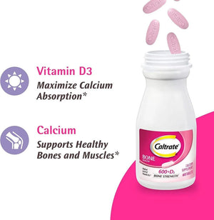 CALTRATE - Caltrate 600+D3 Bone Strength 200 Tabletas - The Red Vitamin MX - Suplementos Alimenticios - {{ shop.shopifyCountryName }}