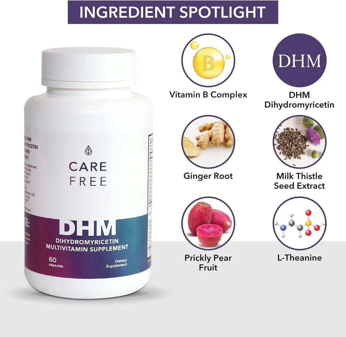 CAREFREE - Carefree DHM Dihydromyricetin 600Mg. 60 Capsulas - The Red Vitamin MX - Suplementos Alimenticios - {{ shop.shopifyCountryName }}