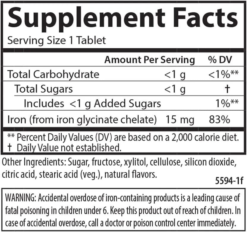 CARLSON - Carlson Kid's Chewable Iron 15Mg. 60 Tabletas - The Red Vitamin MX - Suplementos Alimenticios - {{ shop.shopifyCountryName }}