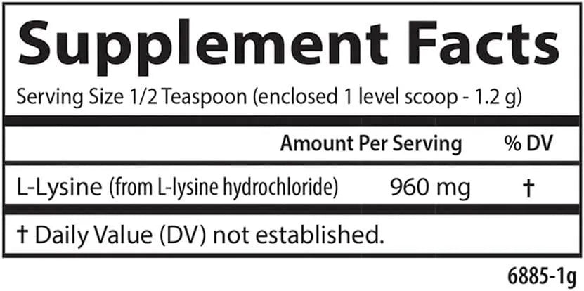 CARLSON - Carlson L-Lysine Powder 960Mg. 100Gr. - The Red Vitamin MX - Suplementos Alimenticios - {{ shop.shopifyCountryName }}