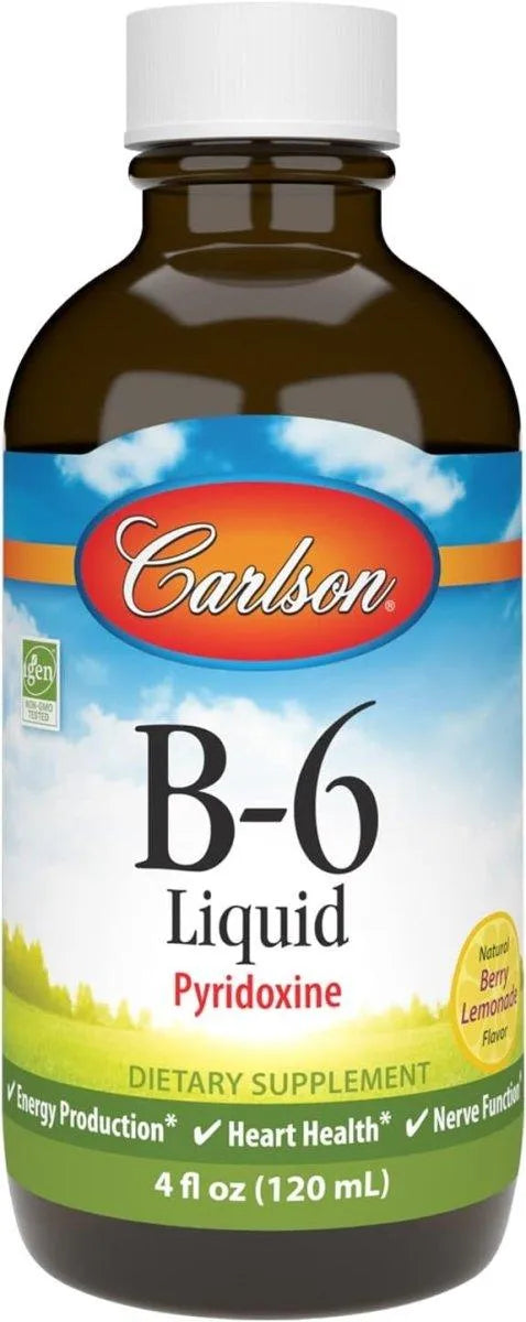 CARLSON - Carlson Labs Vitamin B-6 Liquid 120Ml. - The Red Vitamin MX - Suplementos Alimenticios - {{ shop.shopifyCountryName }}