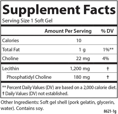 CARLSON - Carlson Lecithin 1200Mg. 100 Capsulas Blandas - The Red Vitamin MX - Suplementos Alimenticios - {{ shop.shopifyCountryName }}