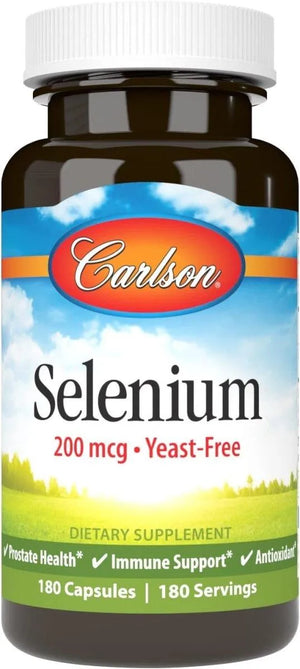 CARLSON - Carlson Selenium, 200mcg 180 Capsulas - The Red Vitamin MX - Suplementos Alimenticios - {{ shop.shopifyCountryName }}