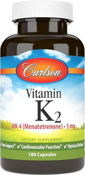 CARLSON - Carlson Vitamin K2 MK-4 180 Capsulas - The Red Vitamin MX - Suplementos Alimenticios - {{ shop.shopifyCountryName }}