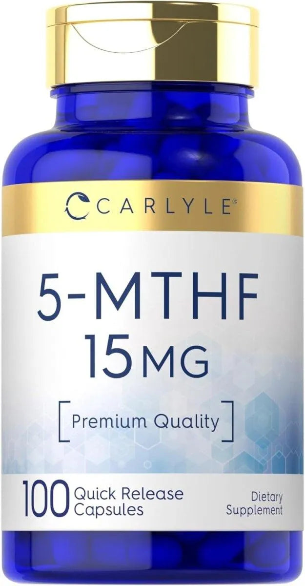 CARLYLE - Carlyle 5-MTHF L-Methylfolate 15Mg. 100 Capsulas - The Red Vitamin MX - Suplementos Alimenticios - {{ shop.shopifyCountryName }}