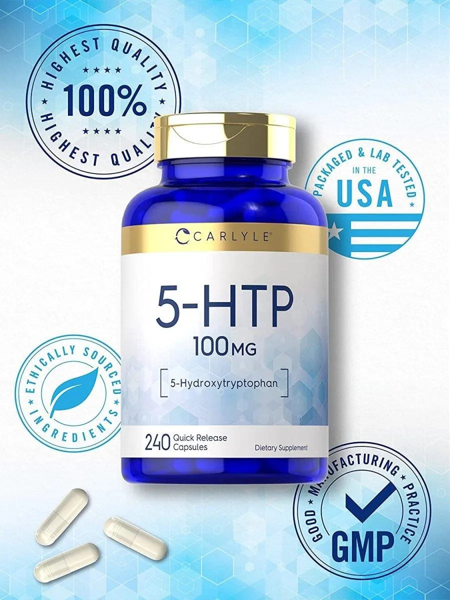 CARLYLE - Carlyle 5HTP 100Mg. 240 Capsulas 5 Hydroxtryptophan - The Red Vitamin MX - Suplementos Alimenticios - {{ shop.shopifyCountryName }}