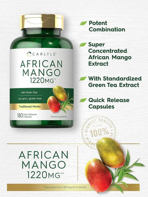 CARLYLE - Carlyle African Mango 1220Mg. 180 Capsulas - The Red Vitamin MX - Suplementos Alimenticios - {{ shop.shopifyCountryName }}