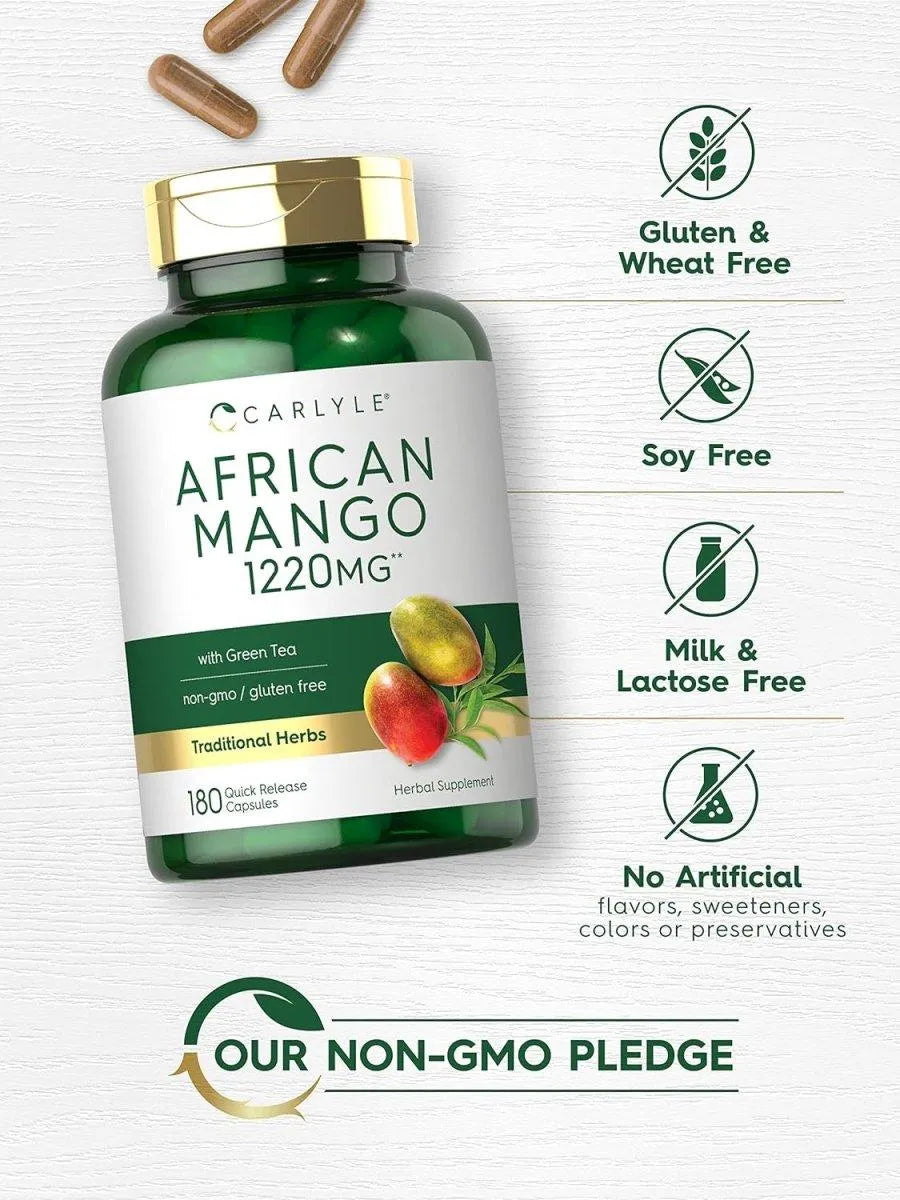 CARLYLE - Carlyle African Mango 1220Mg. 180 Capsulas - The Red Vitamin MX - Suplementos Alimenticios - {{ shop.shopifyCountryName }}