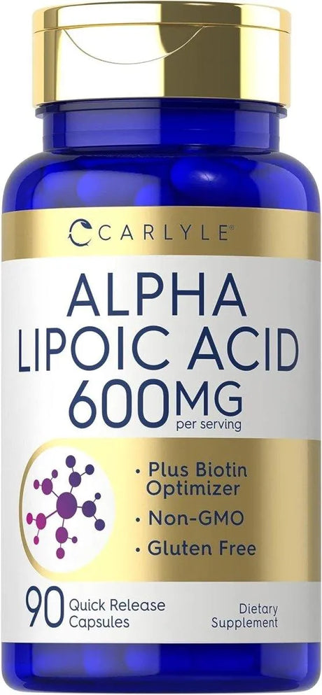 CARLYLE - Carlyle Alpha Lipoic Acid 600Mg. 90 Capsulas - The Red Vitamin MX - Suplementos Alimenticios - {{ shop.shopifyCountryName }}