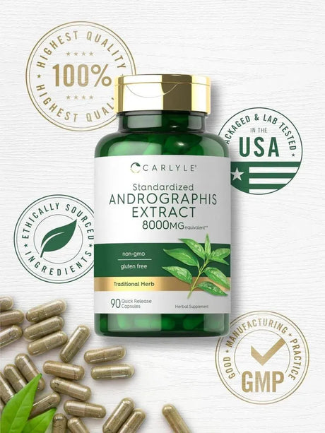 CARLYLE - Carlyle Andrographis Paniculata 8000Mg. 90 Capsulas - The Red Vitamin MX - Suplementos Alimenticios - {{ shop.shopifyCountryName }}