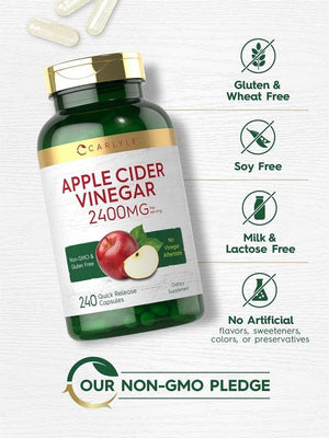 CARLYLE - Carlyle Apple Cider Vinegar 2400Mg. 240 Capsulas - The Red Vitamin MX - Suplementos Alimenticios - {{ shop.shopifyCountryName }}