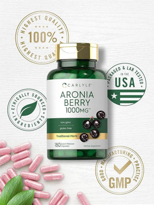 CARLYLE - Carlyle Aronia Berry 1000Mg. 180 Capsulas - The Red Vitamin MX - Suplementos Alimenticios - {{ shop.shopifyCountryName }}