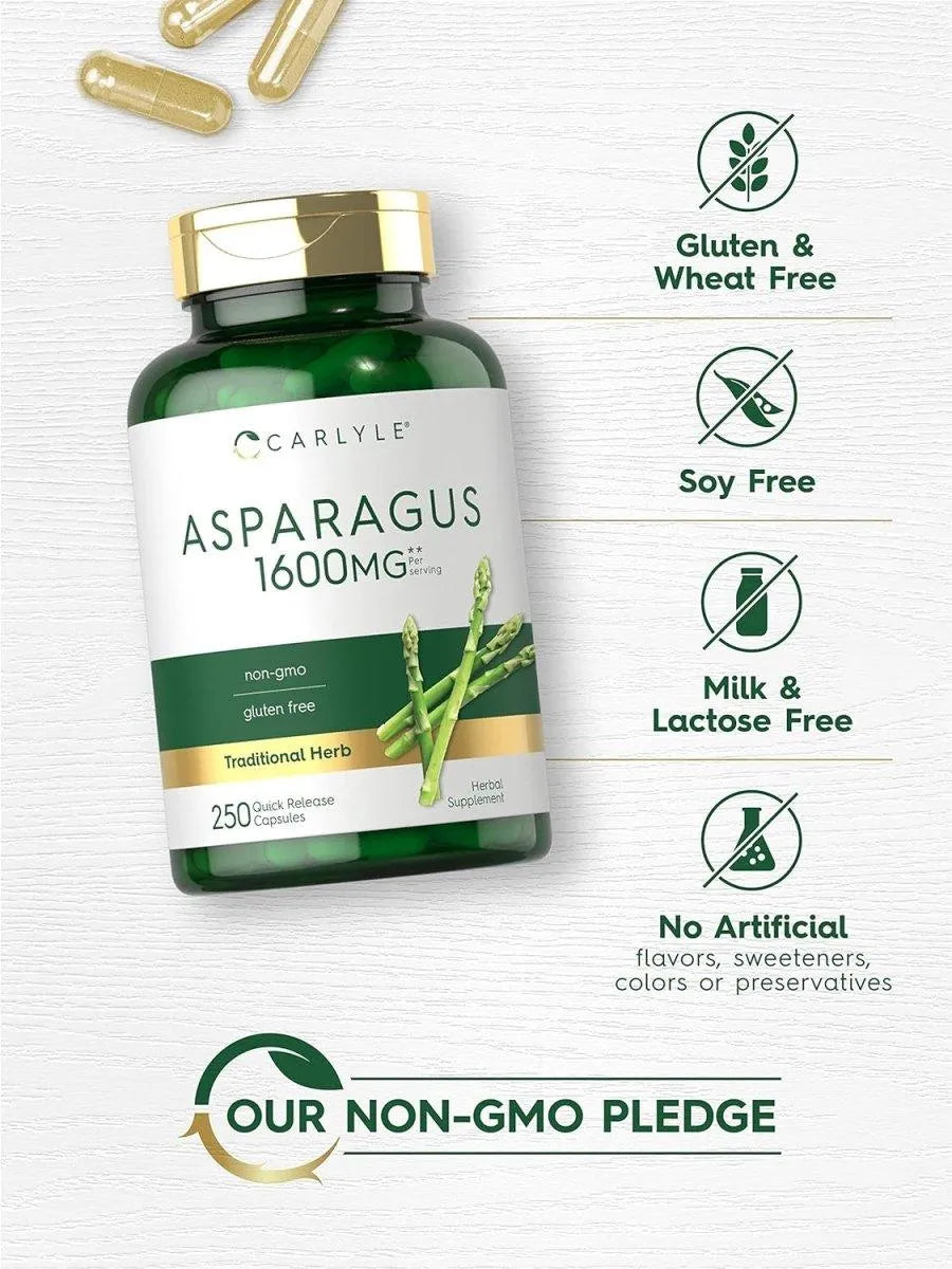 CARLYLE - Carlyle Asparagus Supplement 1600Mg. 250 Capsulas - The Red Vitamin MX - Suplementos Alimenticios - {{ shop.shopifyCountryName }}