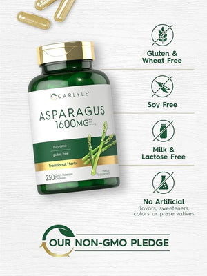 CARLYLE - Carlyle Asparagus Supplement 1600Mg. 250 Capsulas - The Red Vitamin MX - Suplementos Alimenticios - {{ shop.shopifyCountryName }}