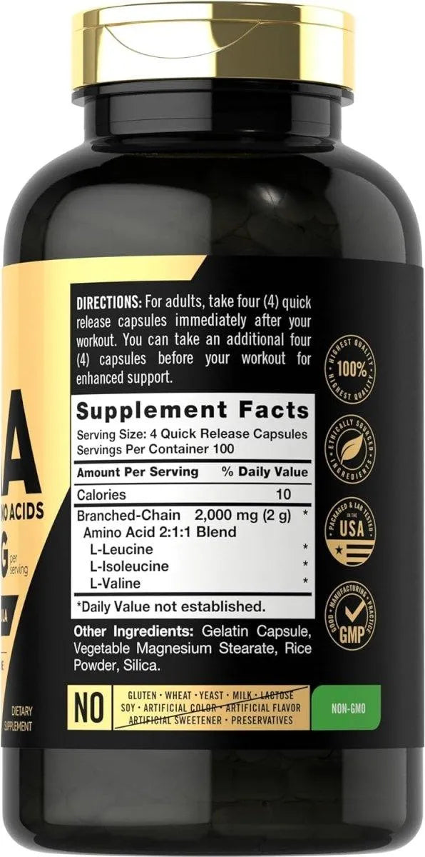 CARLYLE - Carlyle BCAA Amino Acids 2000Mg. 400 Capsulas - The Red Vitamin MX - Suplementos Alimenticios - {{ shop.shopifyCountryName }}