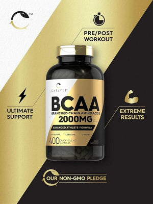 CARLYLE - Carlyle BCAA Amino Acids 2000Mg. 400 Capsulas - The Red Vitamin MX - Suplementos Alimenticios - {{ shop.shopifyCountryName }}