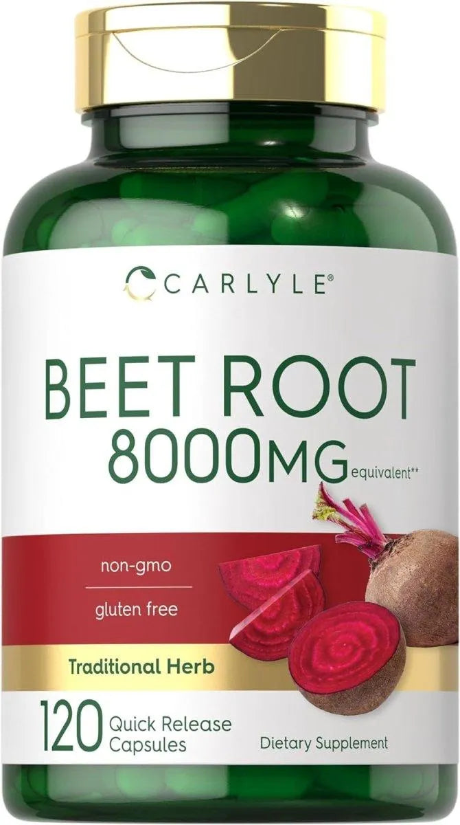 CARLYLE - Carlyle Beet Root 8000Mg. 120 Capsulas - The Red Vitamin MX - Suplementos Alimenticios - {{ shop.shopifyCountryName }}