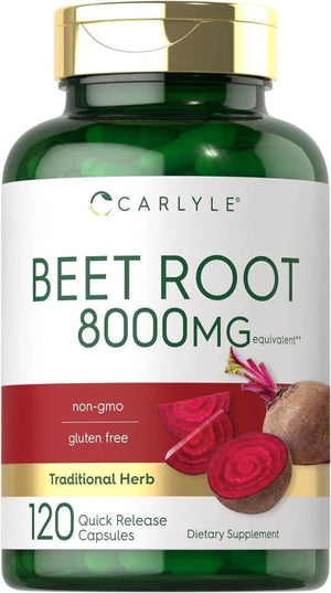 CARLYLE - Carlyle Beet Root 8000Mg. 120 Capsulas - The Red Vitamin MX - Suplementos Alimenticios - {{ shop.shopifyCountryName }}