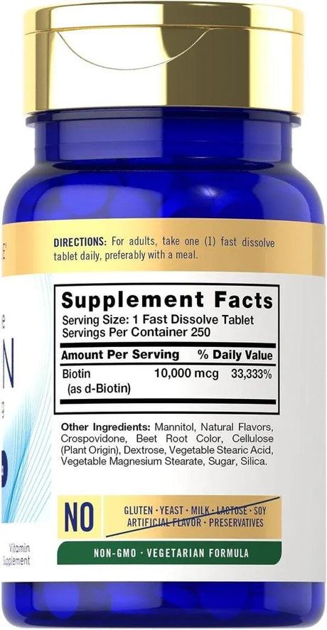 CARLYLE - Carlyle Biotin 10000 mcg 250 Tabletas - The Red Vitamin MX - Suplementos Alimenticios - {{ shop.shopifyCountryName }}