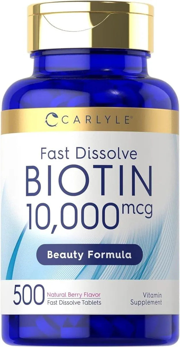 CARLYLE - Carlyle Biotin 10000 mcg 500 Tabletas - The Red Vitamin MX - Suplementos Alimenticios - {{ shop.shopifyCountryName }}