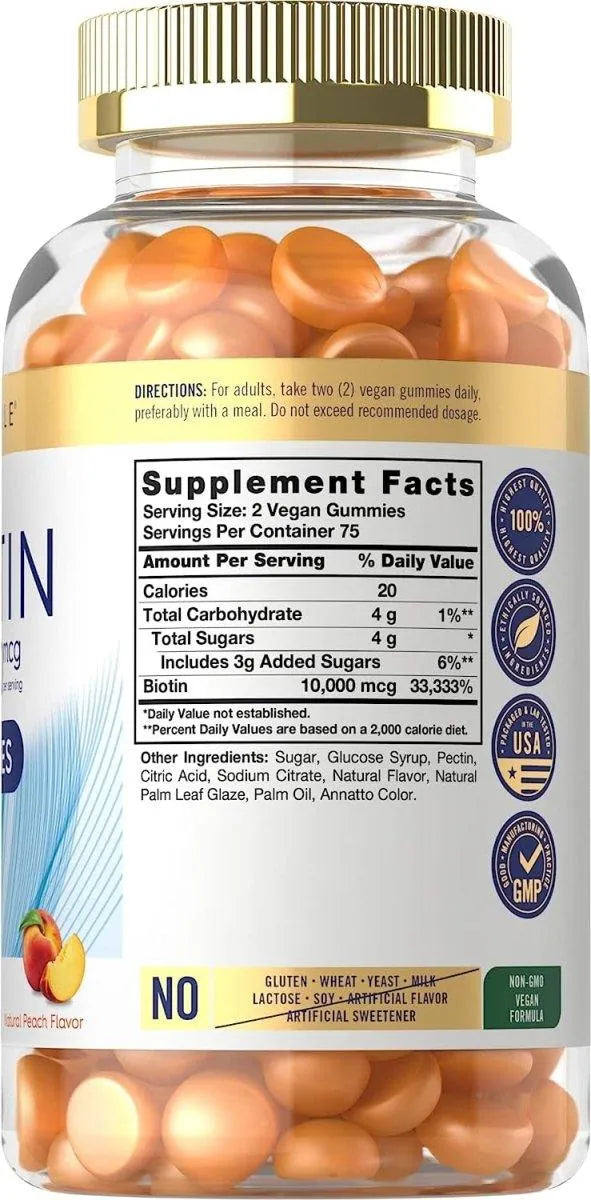 CARLYLE - Carlyle Biotin 10000 mcg Gummies 150 Gomitas - The Red Vitamin MX - Suplementos Alimenticios - {{ shop.shopifyCountryName }}