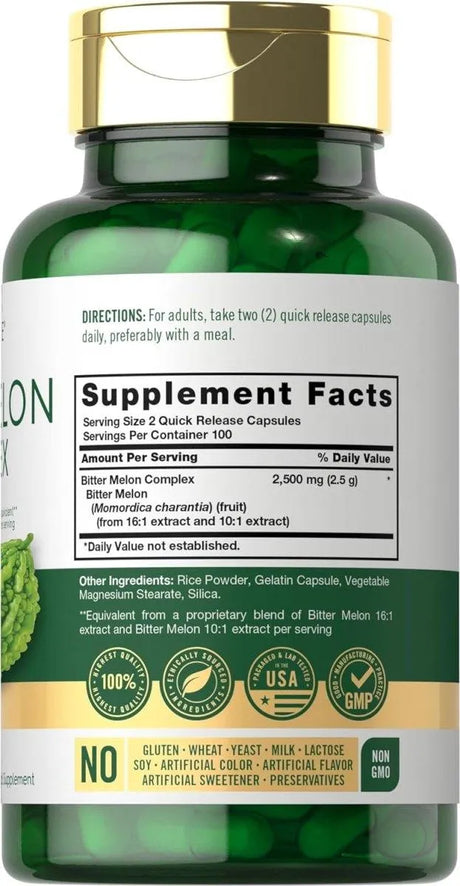 CARLYLE - Carlyle Bitter Melon Capsules 2500Mg. 200 Capsulas - The Red Vitamin MX - Suplementos Alimenticios - {{ shop.shopifyCountryName }}