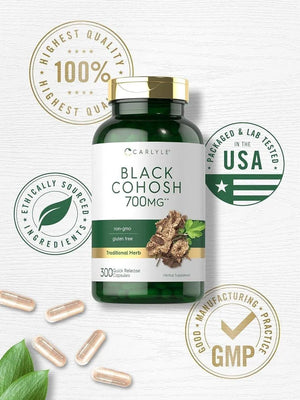 CARLYLE - Carlyle Black Cohosh 700Mg. 300 Capsulas - The Red Vitamin MX - Suplementos Alimenticios - {{ shop.shopifyCountryName }}