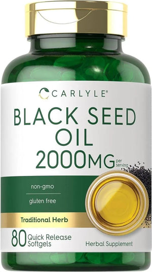 CARLYLE - Carlyle Black Seed Oil 2000Mg. 80 Capsulas Blandas - The Red Vitamin MX - Suplementos Alimenticios - {{ shop.shopifyCountryName }}