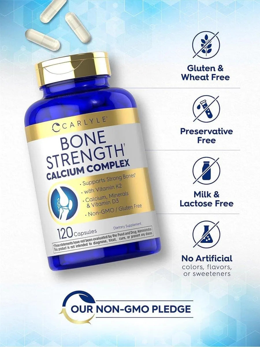 CARLYLE - Carlyle Bone Strength Calcium Complex 120 Capsulas - The Red Vitamin MX - Suplementos Alimenticios - {{ shop.shopifyCountryName }}