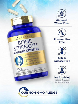 CARLYLE - Carlyle Bone Strength Calcium Complex 120 Capsulas - The Red Vitamin MX - Suplementos Alimenticios - {{ shop.shopifyCountryName }}