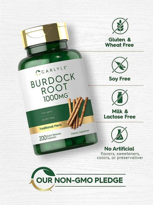 CARLYLE - Carlyle Burdock Root 1000Mg. 200 Capsulas - The Red Vitamin MX - Suplementos Alimenticios - {{ shop.shopifyCountryName }}