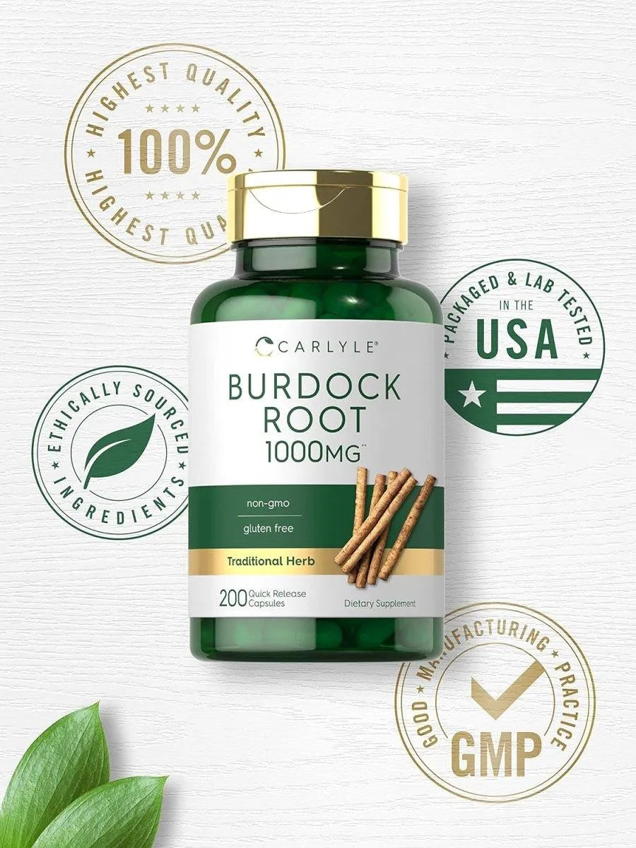 CARLYLE - Carlyle Burdock Root 1000Mg. 200 Capsulas - The Red Vitamin MX - Suplementos Alimenticios - {{ shop.shopifyCountryName }}