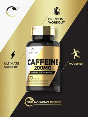 CARLYLE - Carlyle Caffeine Pills 200Mg. 250 Tabletas - The Red Vitamin MX - Suplementos Alimenticios - {{ shop.shopifyCountryName }}